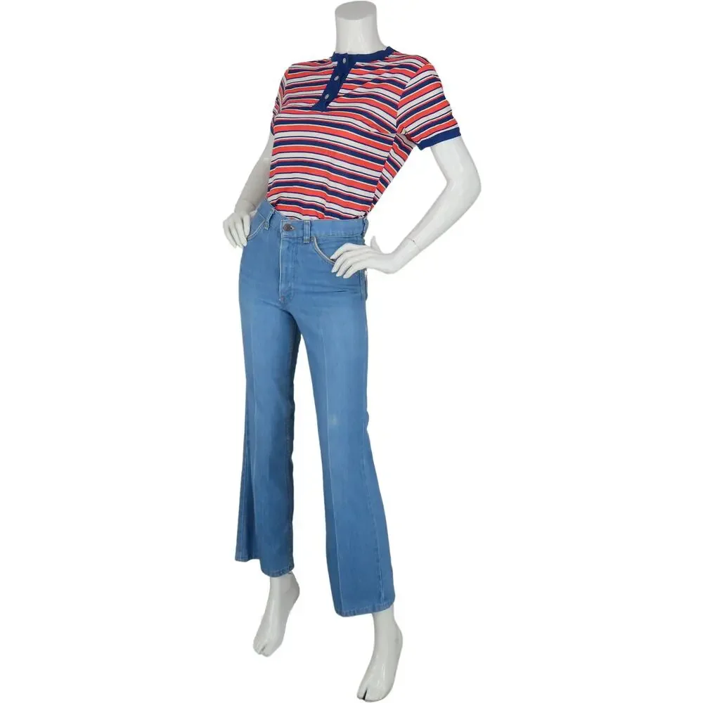 80s 70s Vintage Levi's Orange Tab High Waisted Boho Hippie Mom Denim Jeans 26 - Picture 3 of 15